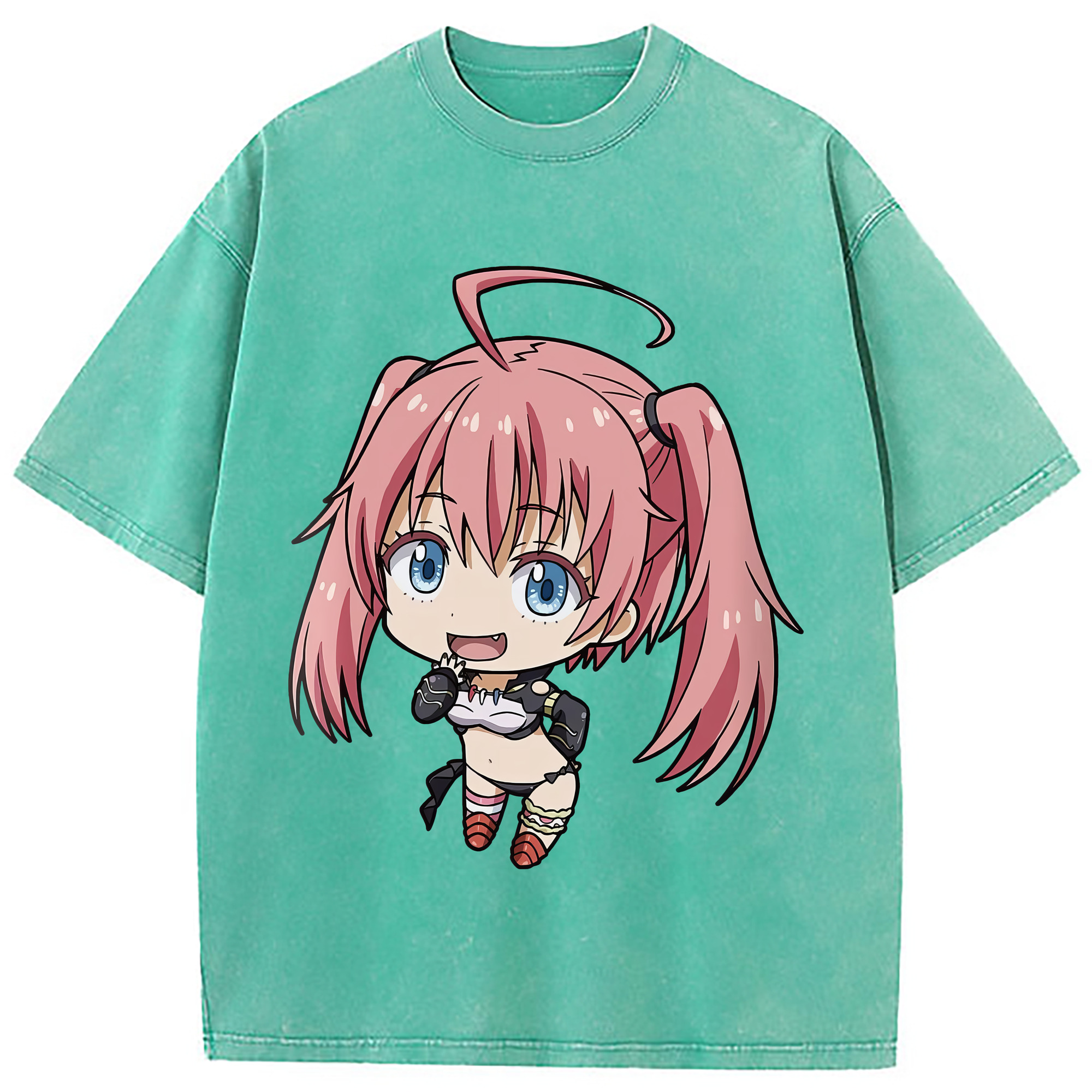 （画像用） 転スラ Regarding Reincarnated to Slime 綿100% ヴィンテージ風 半袖Tシャツ（フロントプリント）